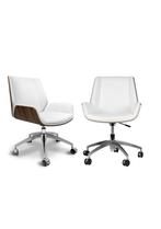 OHNO Charles CLP Varel Bureaustoel Wit, Bruin 2 voor €300, Niet ingevuld, Overige kleuren, Niet ingevuld, Nieuw