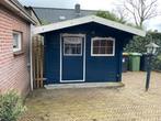 schuurtje, blokhut, tuinschuur, tuinhuis blauw, Ophalen, 250 tot 500 cm, Schuur, 2 ramen