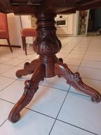 Notenhouten Uitschuifbare Eettafel - Rond 120cm, Huis en Inrichting, Ophalen, Gebruikt, 100 tot 150 cm, Rond