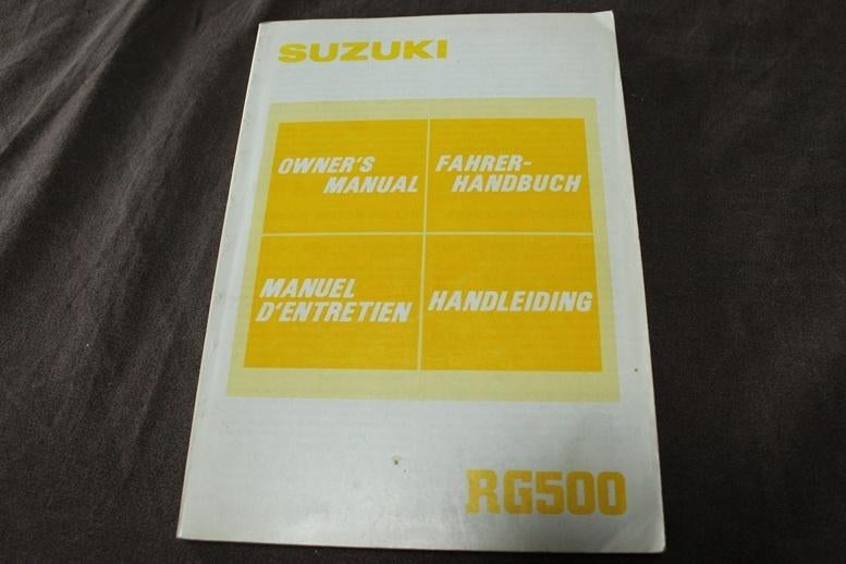 Suzuki RG500 1985 motorfiets handleiding owner's manual RG, Motoren, Ophalen of Verzenden, Suzuki