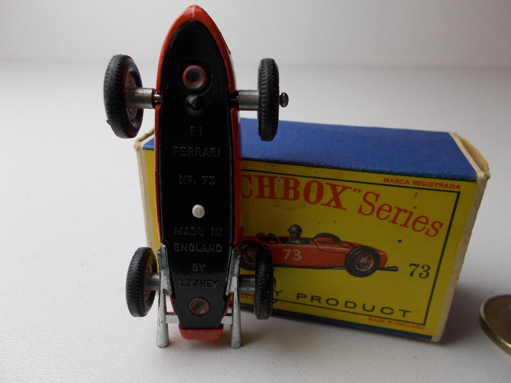 1963 Matchbox Series Lesney Nr. 73 FERRARI + ORIG. DOOSJE!, Ophalen of Verzenden, Gebruikt, Auto, Matchbox