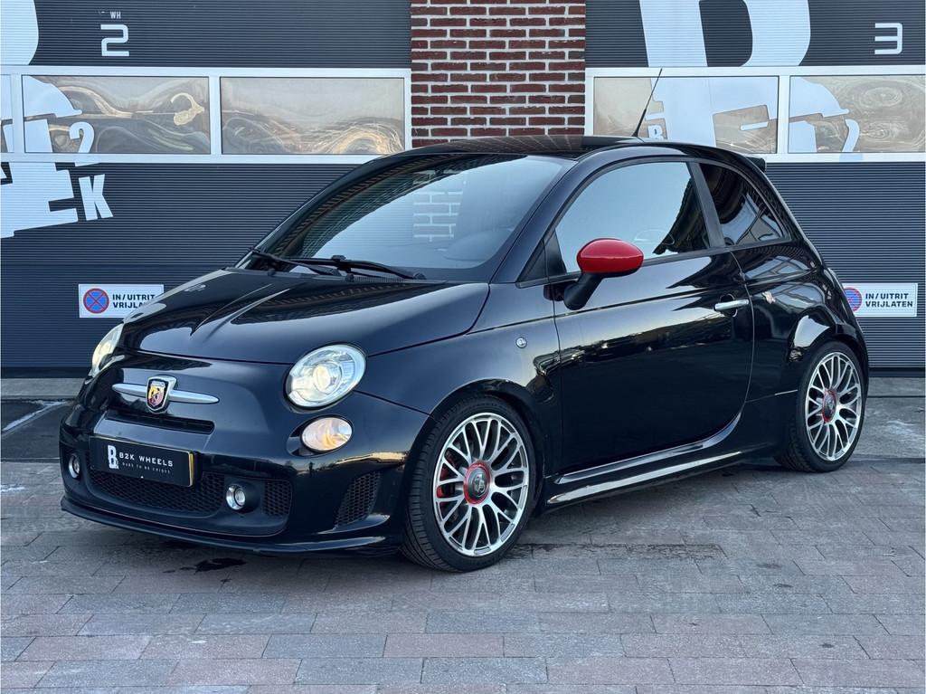 Fiat 500 1.4-16V Abarth G-Tech | Leer | Xenon | Clima | Rijk, Voorwielaandrijving, Euro 5, Zwart, Zwart