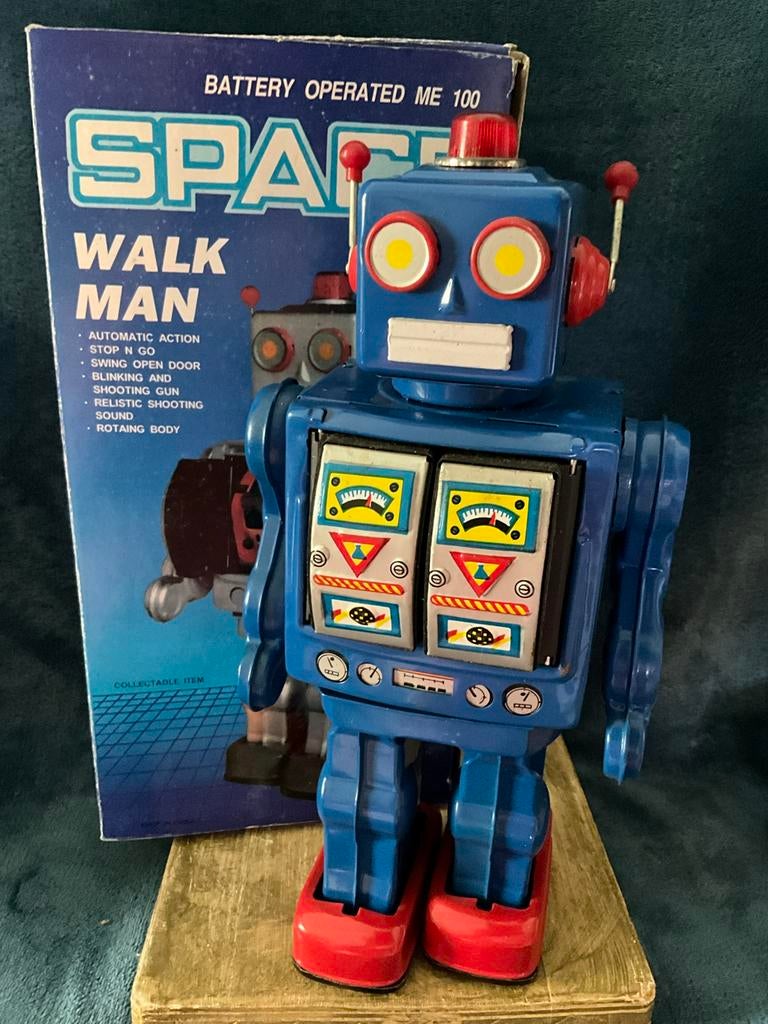 Bijzondere Space Walkman robot van blik met originele doos, Ophalen of Verzenden, Nieuw
