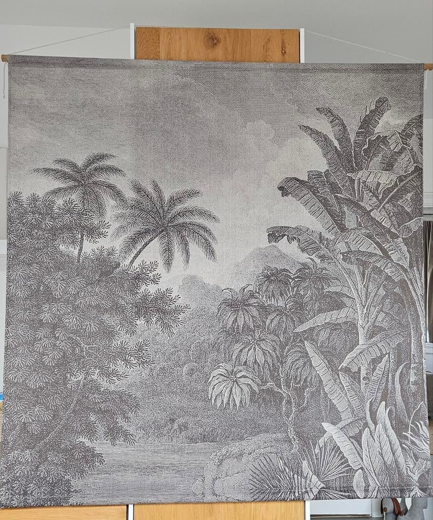 HKliving XXL wanddoek jungle -biologisch katoen 154x154c, Huis en Inrichting, Woonaccessoires | Wanddecoraties, Ophalen