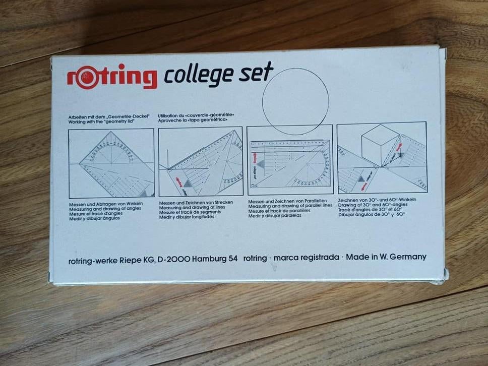 Rotring College Set Tekenset - Vintage, Ophalen of Verzenden, Gebruikt, Potlood of Stift