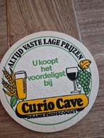 Vintage bierviltje Curio Cave Drankendiscount, Ophalen of Verzenden