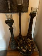 Prachtige oude kandelaren aura peeperkorn, Ophalen, Zo goed als nieuw