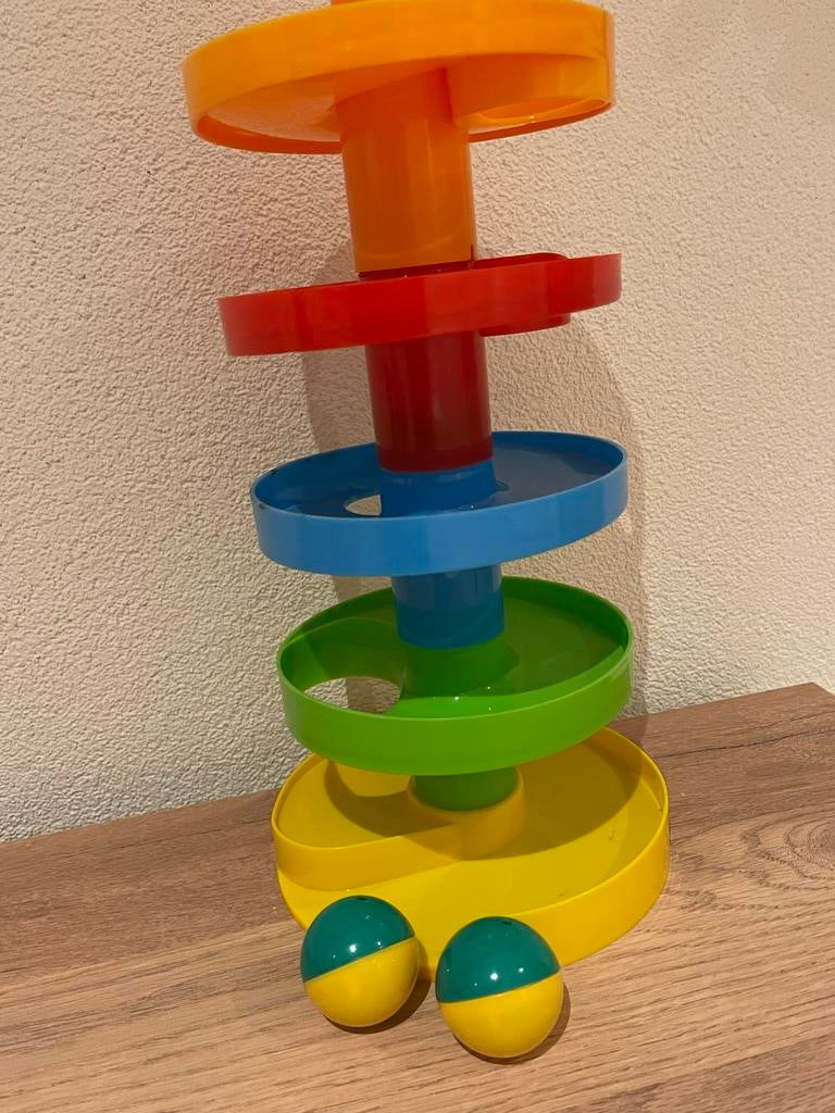 Kleurrijke ballenbaan met twee ballen, Ophalen of Verzenden, Zo goed als nieuw, Overige typen