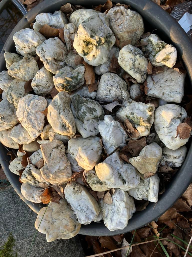 Witte kwarts keien rots stenen gratis afhalen, Ophalen, Zo goed als nieuw