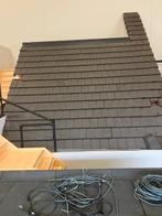 Dakpannen en Dakplaten + diverse  materialen, 10 tot 15 m², Steen of Klei, Blauw, Zo goed als nieuw