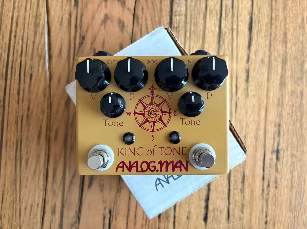 Analogman King Of Tone ‘15 High Gain Red Side, Ophalen of Verzenden, Zo goed als nieuw, Distortion, Overdrive of Fuzz