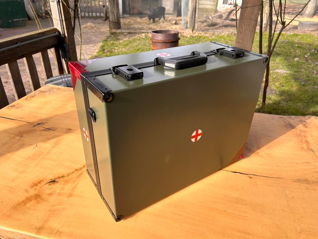 Metalen nood / hobby koffer, gratis verzending!, Verzenden, Nieuw, Minder dan 50 cm, Metaal