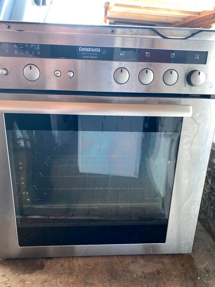 Constructa Combi oven met inductie, Witgoed en Apparatuur, Fornuizen, Zo goed als nieuw, Inbouw, Inductie, 4 kookzones, 85 tot 90 cm