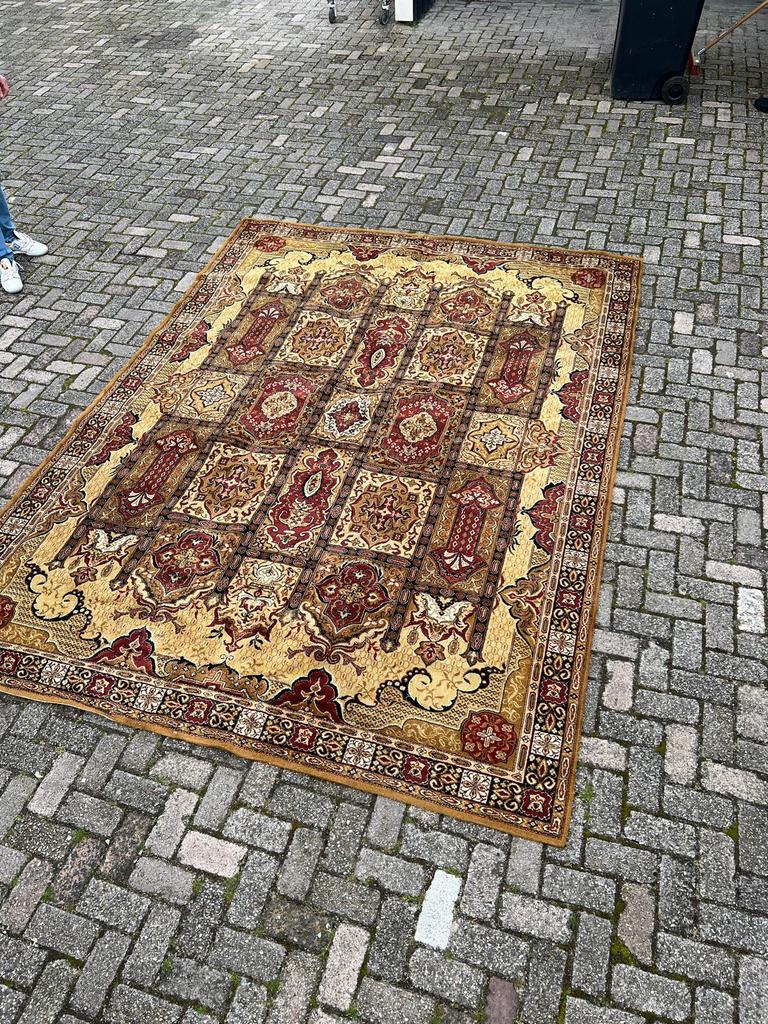 PERZICH TAPIJT VLOERKLEED GROOT VINTAGE, Ophalen, Gebruikt, Overige kleuren, 200 cm of meer