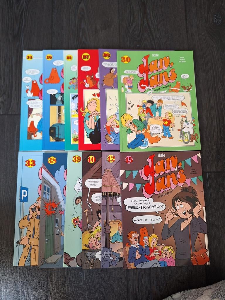 Jan, Jans en de Kinderen - 12 stripboeken in nieuwstaat, Meerdere stripboeken, Ophalen of Verzenden, Zo goed als nieuw