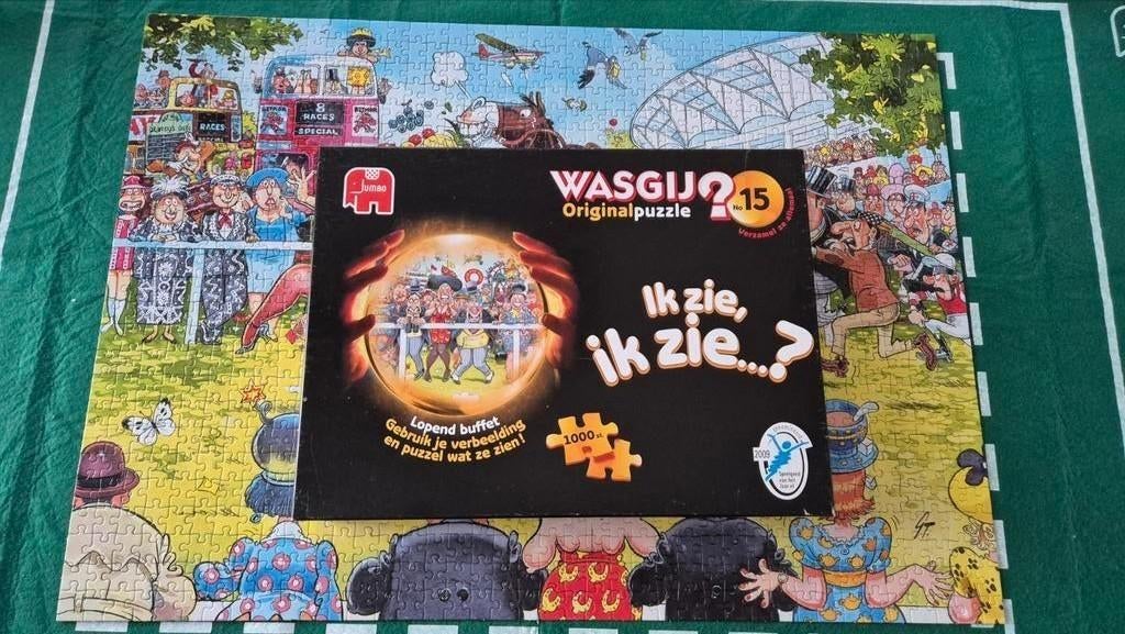 Wasgij Original 15: Lopend buffet 1000 stukjes, Hobby en Vrije tijd, Denksport en Puzzels, Ophalen of Verzenden, 500 t/m 1500 stukjes