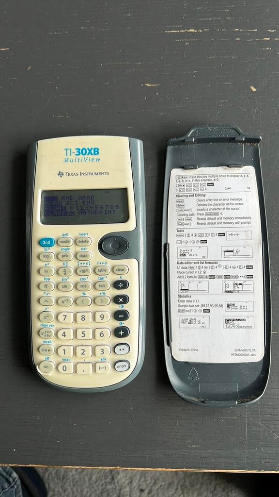 Texas TI-30XB Multiview rekenmachine, Ophalen of Verzenden, Grafische rekenmachine, Gebruikt