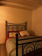 Bed 140x200, Ophalen, Gebruikt, Zwart, Tweepersoons