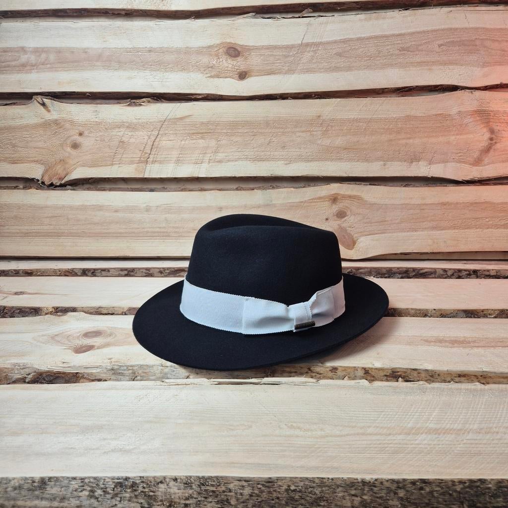 Stetson Fedora - Furfelt - Bogart Penn - Film Noir - Maat 56, Kleding | Heren, Stetson, Hoed, Ophalen of Verzenden, 57 cm (M, 7⅛ inch) of minder
