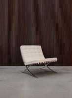 Knoll Barcelona Chair -  Wit leder, Ophalen of Verzenden