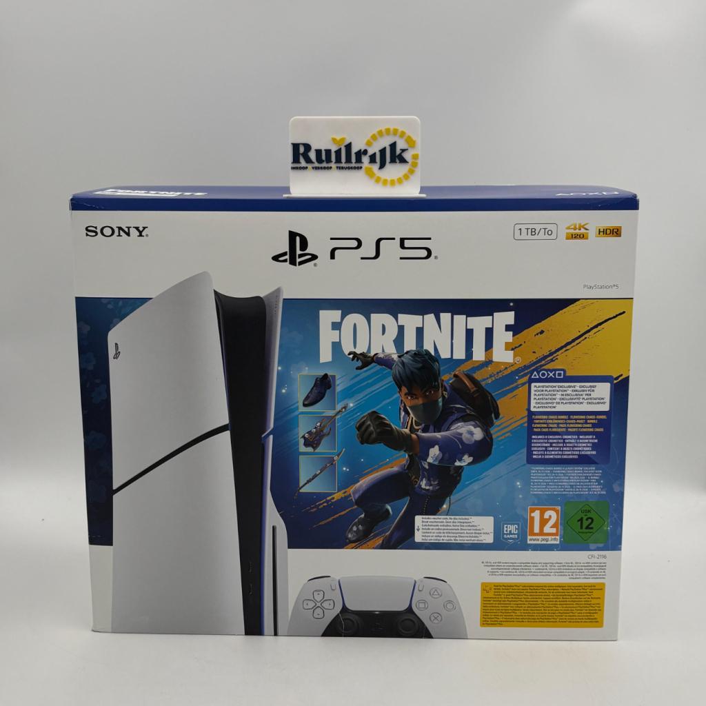 Sony Playstation 5 Slim Disc 825Gb Fortnite - Nieuw sealed, Spelcomputers en Games, Spelcomputers | Sony PlayStation 5, Ruilrijk