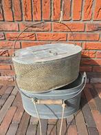 Vintage zinken aasemmer, aasemmer, vissersgereedschap 50S, Ophalen of Verzenden