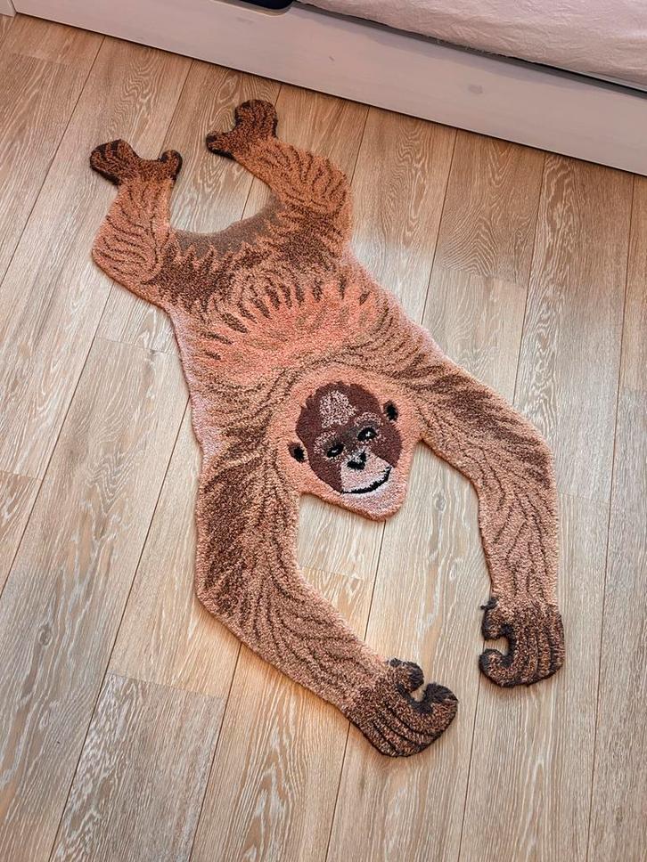 Doing Goods Oerang Oetan vloerkleed, Huis en Inrichting, Stoffering | Tapijten en Kleden, Zo goed als nieuw, 50 tot 100 cm, 150 tot 200 cm