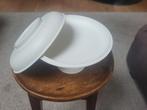 Tupperware serveerplateau met deksel, Ophalen of Verzenden, Gebruikt, Wit, Overige typen