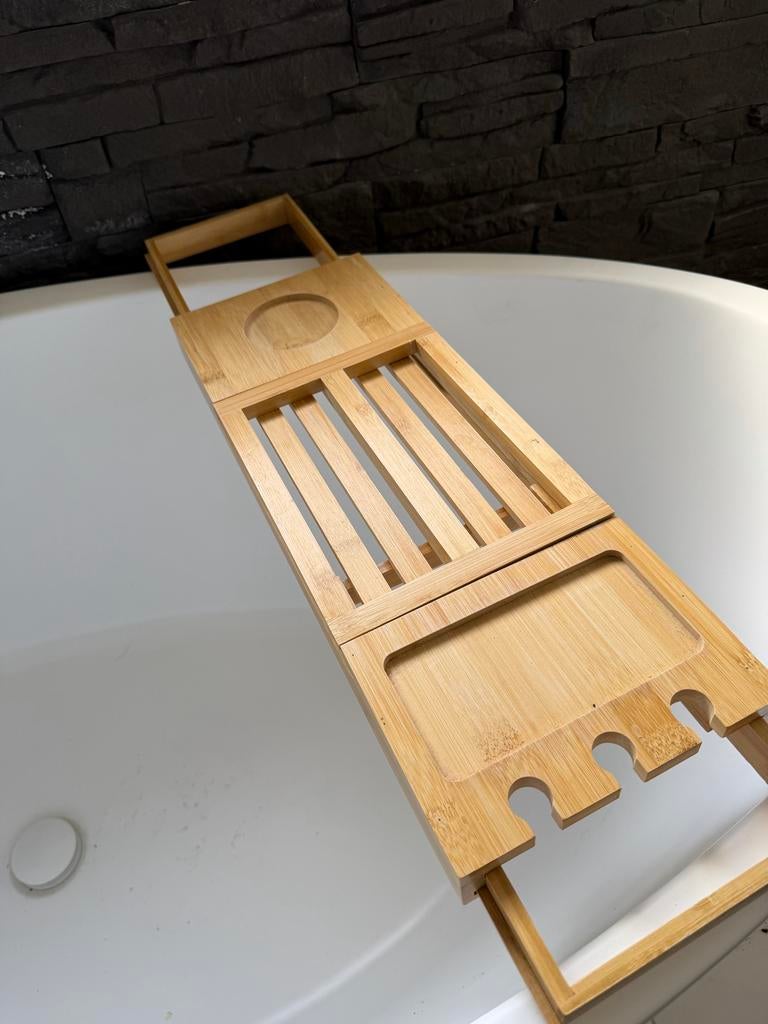 Houten badrek voor over het bad, Ophalen of Verzenden, Gebruikt, Bruin, Overige typen