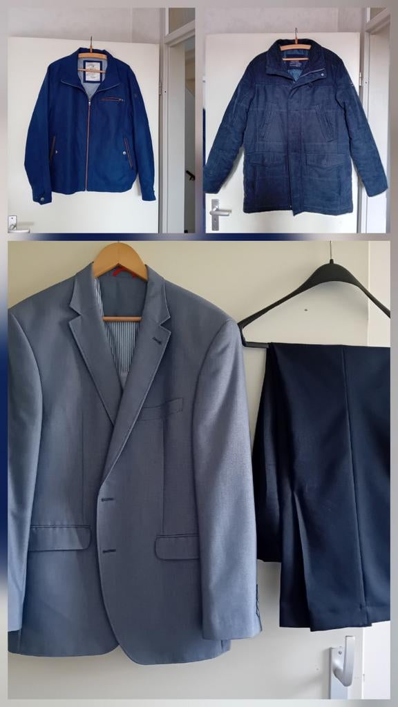 Heren kledingpakket - Zo goed als nieuw, Kleding | Heren, Jassen | Zomer, Ophalen, Zo goed als nieuw, Overige maten, Blauw