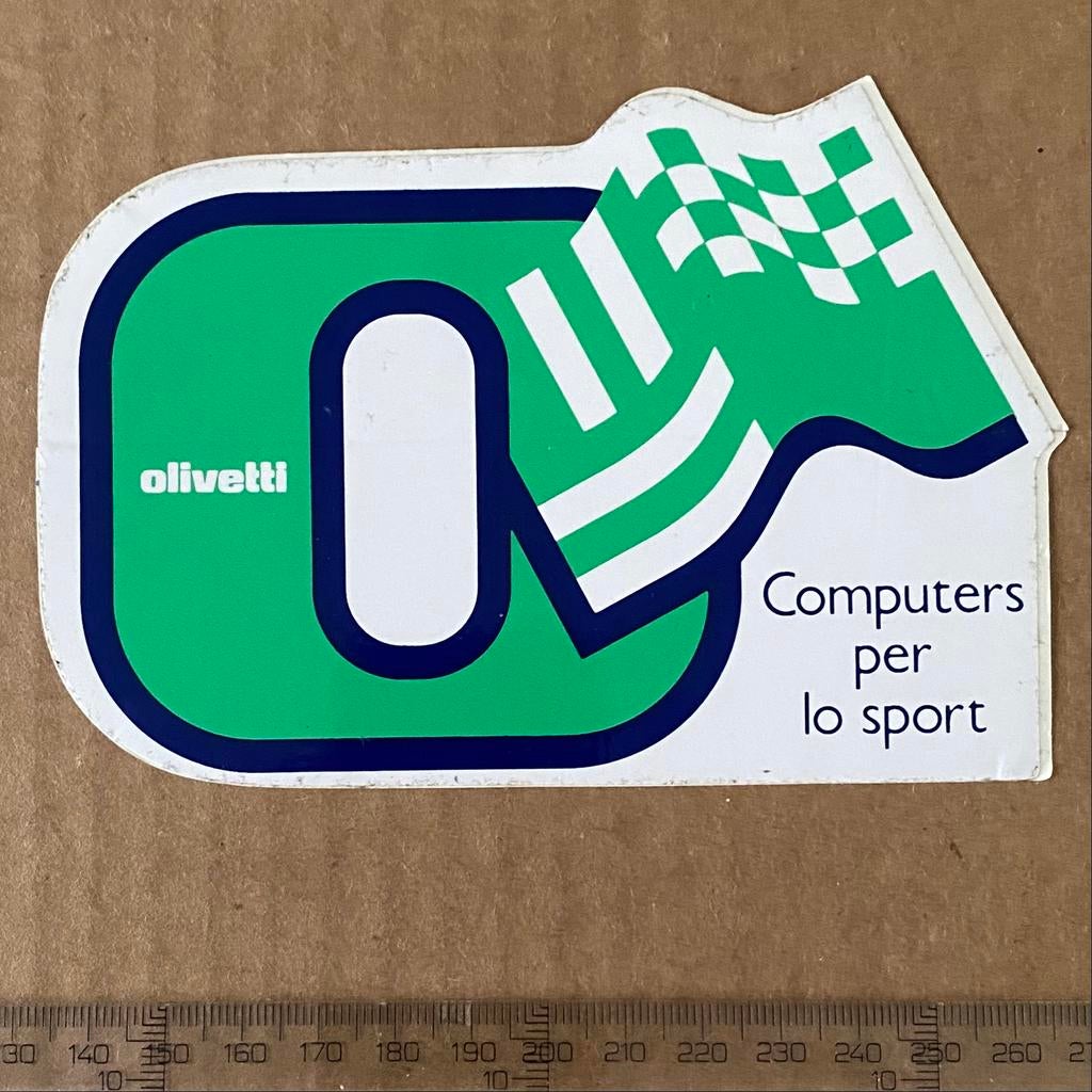 sticker olivetti, Verzenden, Zo goed als nieuw