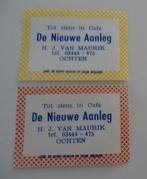Café   DE NIEUWE AANLEG    OCHTEN, Verzamelen, Verzenden, Zo goed als nieuw, Luciferdoosjes of -merken