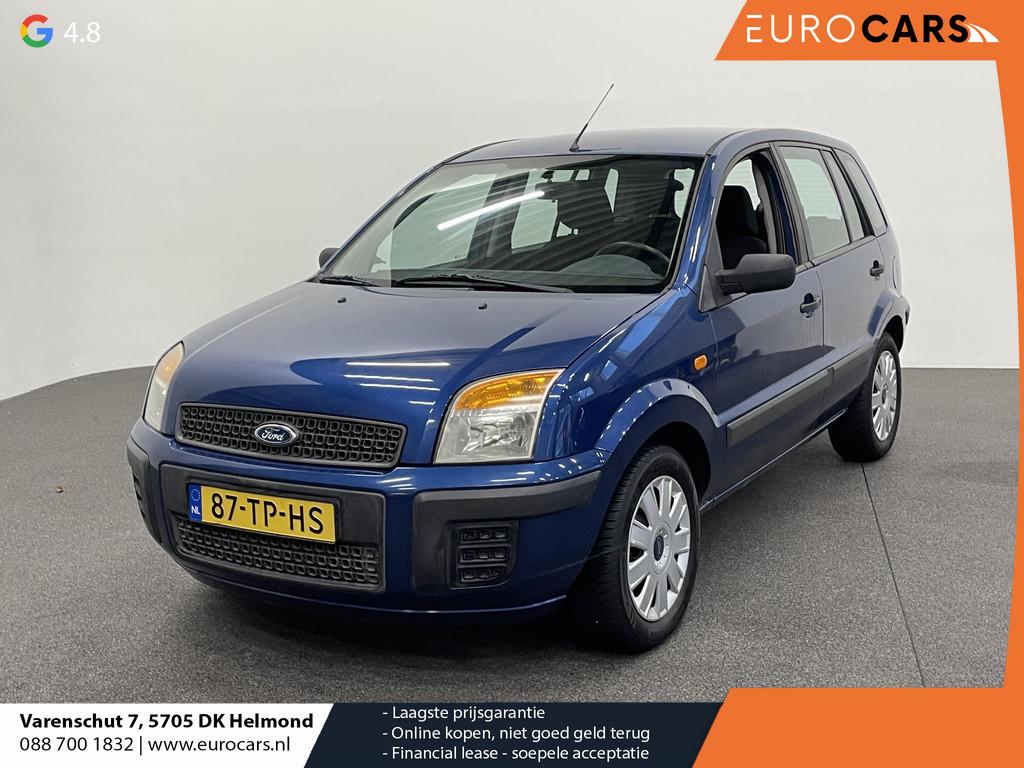 Ford Fusion 1.4-16V Champion APK 02-2027! Airco Radio Getint, Voorwielaandrijving, Gebruikt, Blauw, 49 €/maand