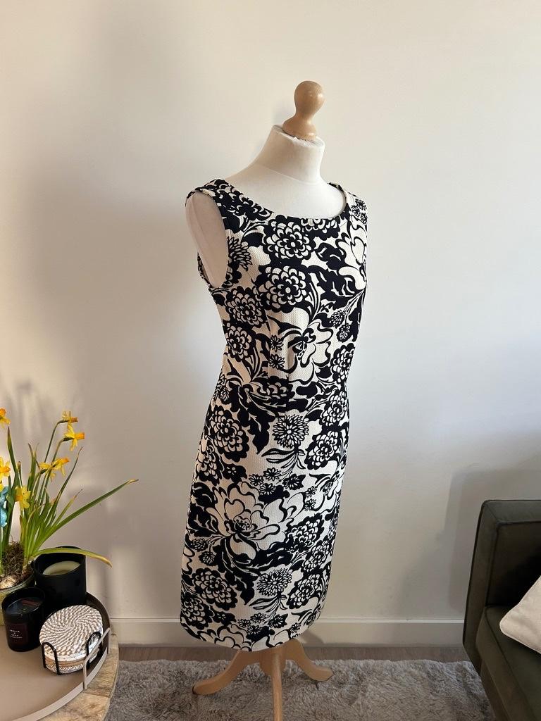 King Louie maat XL classy retro zomer jurk 3214, Zwart, Maat 46/48 (XL) of groter, Ophalen of Verzenden, Zo goed als nieuw