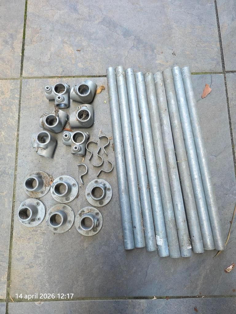 Stijger buizen met poten en hoeken, Doe-het-zelf en Verbouw, Ophalen of Verzenden, Overige typen, Minder dan 2 meter