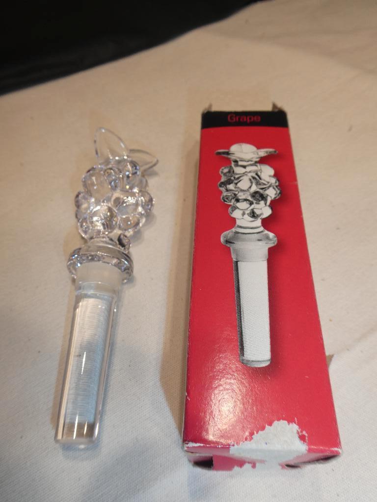 Lisa Mori Oostenrijks loden kristallen wijnstopper, Ophalen of Verzenden