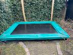 Inground trampoline rechthoekig, Ophalen, Gebruikt