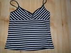 H&M singlet zwart-wit gestreept 146, Meisje, H&M, Ophalen of Verzenden, Zo goed als nieuw