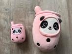 Boba tea panda knuffel en sleutelhanger ZGAN, Kinderen en Baby's, Speelgoed | Knuffels en Pluche, Ophalen of Verzenden, Zo goed als nieuw