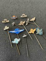 Grote set speldjes KLM - Luchtvaartmaatschappij  vliegtuig, Verzamelen, Speldjes, Pins en Buttons, Ophalen of Verzenden, Gebruikt