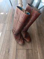 Bruine leren hoge laarzen, Kleding | Dames, Schoenen, Ophalen, Hoge laarzen, Bruin, Onbekend