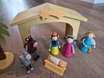 Houten Kerststal met Figuren, Ophalen of Verzenden, Zo goed als nieuw, Overige typen, Met geluid