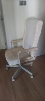 IKEA Bureaustoel ZGAN - Lederlook - 63x110 cm, Huis en Inrichting, Bureaustoelen, Ophalen of Verzenden, Zo goed als nieuw, Wit