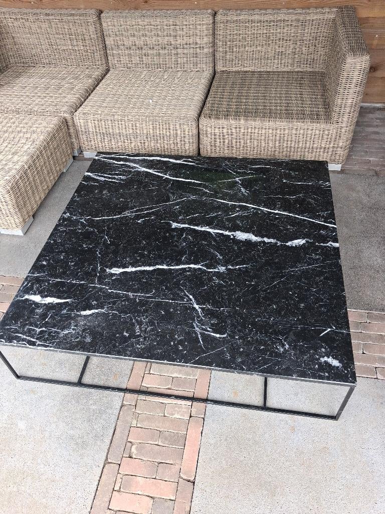 Minotti salontafel marmer, Ophalen, Gebruikt, 100 tot 150 cm, Overige materialen