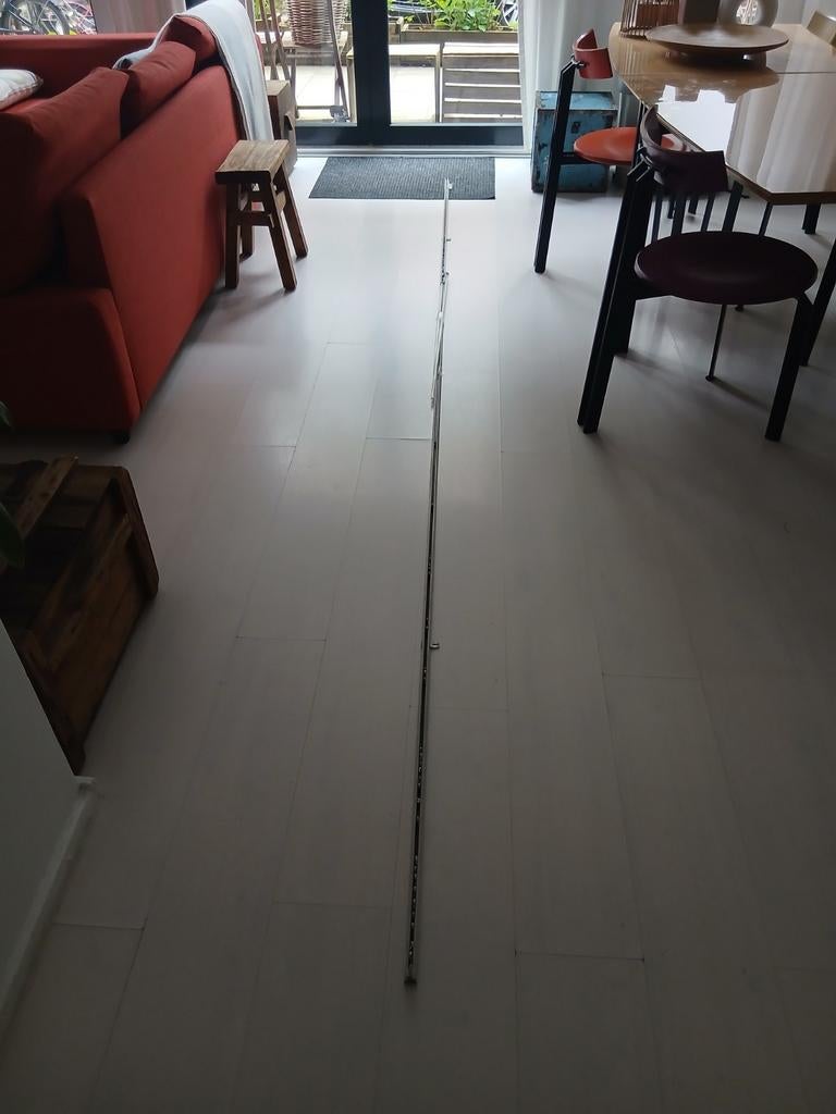 Gordijnrail 3.77 meter compleet met alles, Ophalen, Zo goed als nieuw, 50 tot 100 cm, Minder dan 100 cm