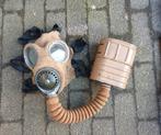 Britse WW2 dessert gasmasker met tas op naam, Verzamelen, Militaria | Tweede Wereldoorlog, Ophalen of Verzenden