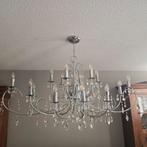 Verlichting George kroonluchter met 18 lichtpunten chroom, Ophalen of Verzenden, Zo goed als nieuw, Glas, Klassiek, Modern, Glamour