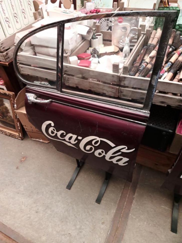 Unieke Coca-Cola autodeur - Decoratie/Bar, Auto-onderdelen, Carrosserie en Plaatwerk, Deur, Overige automerken, Gebruikt, Ophalen of Verzenden