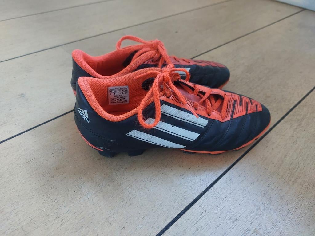 Adidas Voetbalschoenen Maat 37 1/3 - Zwart/Oranje, Ophalen, Gebruikt, Schoenen