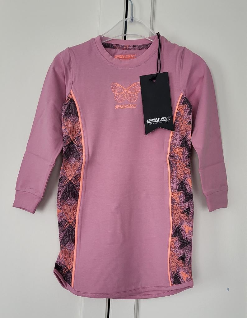 Nieuw! 4President jurk, roze, vlinder, maat 104, Kinderen en Baby's, Kinderkleding | Maat 104, Meisje, 4President, Nieuw, Ophalen of Verzenden